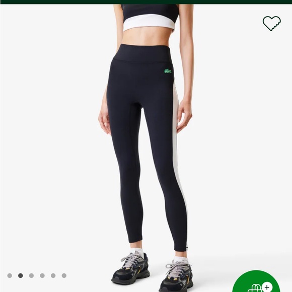 WOMEN'S LACOSTE X BANDIER ALL MOTION COLORBLOCK LEGGINGS - Picture 2 of 6